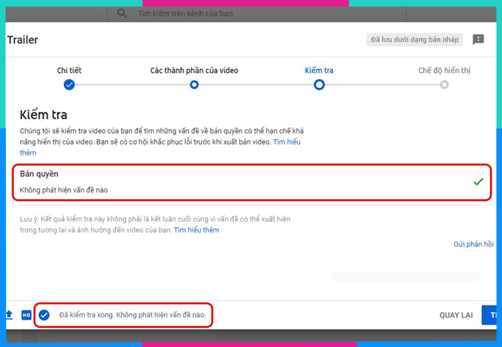 Hệ thống YouTube tự kiểm tra bản quyền video