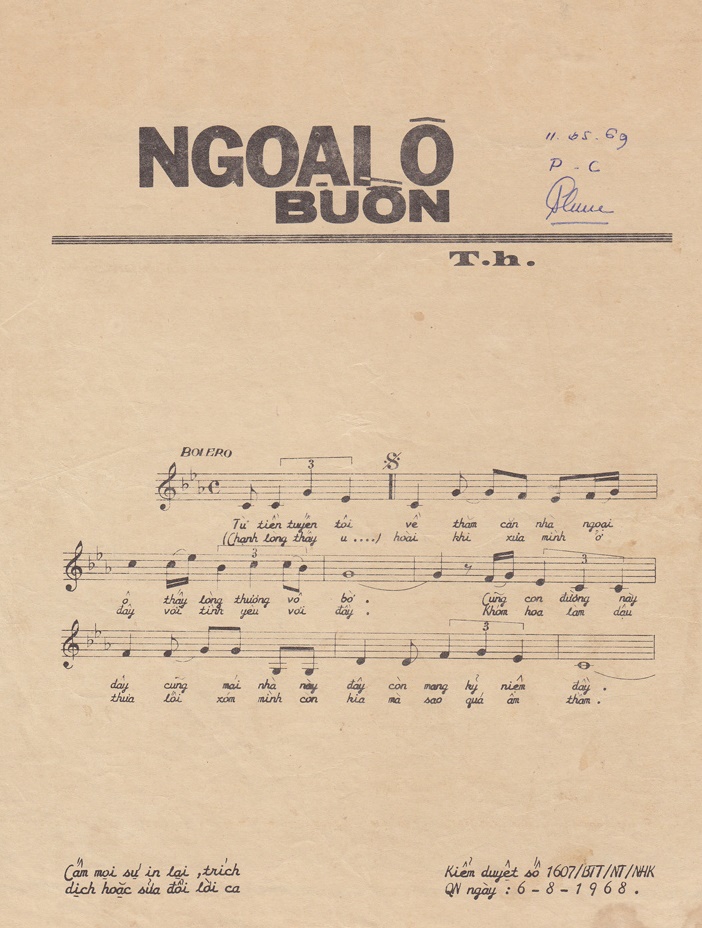 Lời bài hát Ngoại Ô Buồn