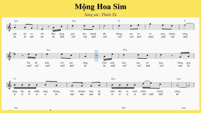 Lời bài hát mộng hoa sim