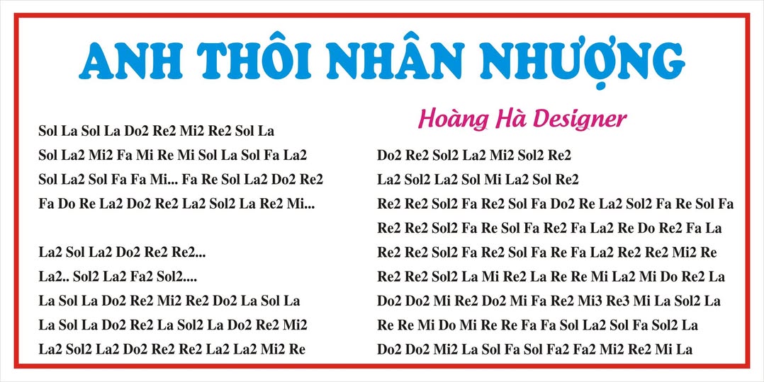 Cảm âm bài hát Anh Thôi Nhân Nhượng