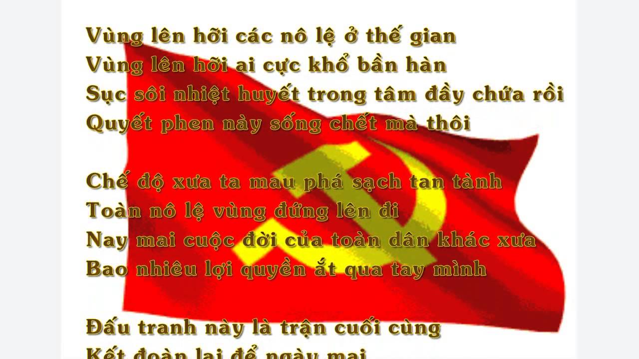Lời bài hát Quốc Tế Ca – Bài Hát Kinh Điển Của Chủ Nghĩa Xã Hội