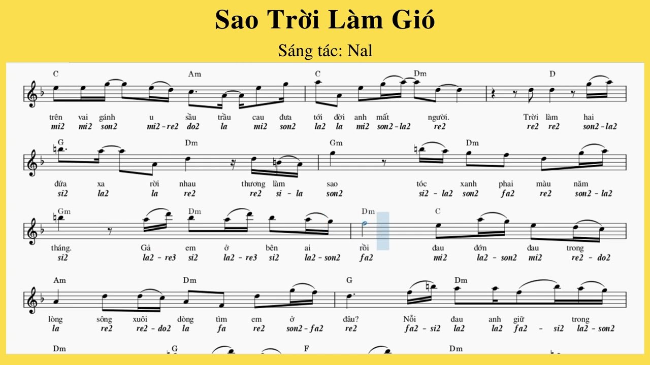 Lời bài hát Sao Trời Làm Gió