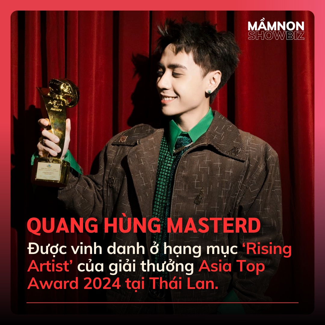 Quang H&ugrave;ng MasterD được vinh danh tại giải thưởng quốc tế
