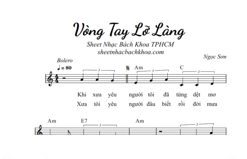 Lời bài hát Vòng Tay Lỡ Làng