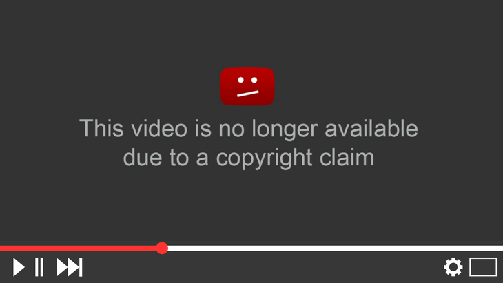 Video bị đánh gậy bản quyền